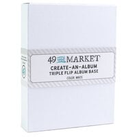 49 and Market - Create-An-Album Collection - Triple Flip Album Base - White
