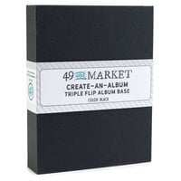 49 and Market - Create-An-Album Collection - Triple Flip Album Base - Black