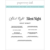 Papertrey Ink - Clear Photopolymer Stamps - This Is Big Sentiments - Silent Night