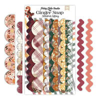 Pretty Little Studio - Ginger Snap Collection - Die-Cuts - Cinnamon Topping Borders