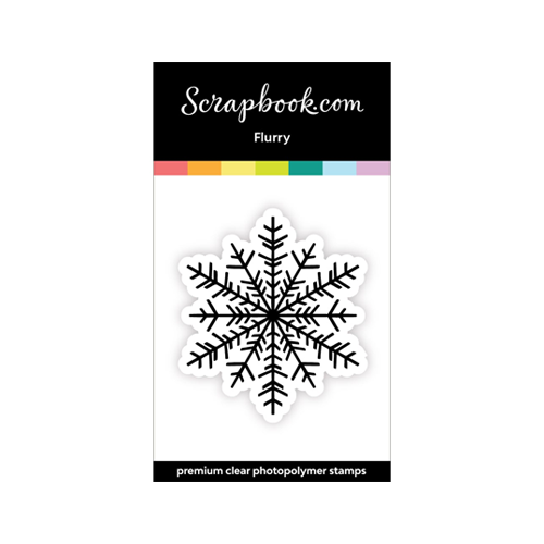 Scrapbook.com - Clear Photopolymer Stamp Set - Flurry Snowflake