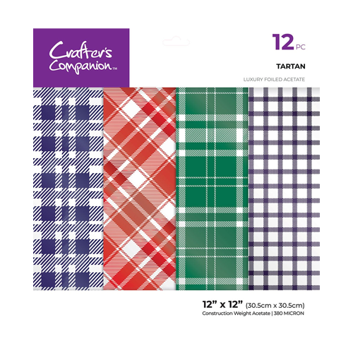Crafter's Companion - 12 x 12 Luxury Acetate Pack - Tartan