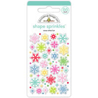 Doodlebug Design - Oh What Fun Collection - Shape Sprinkles - Snow What Fun