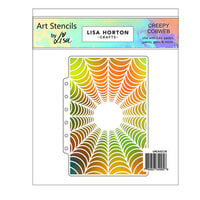 Lisa Horton Crafts - A5 Stencil - Creepy Cobweb