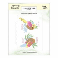 Lisa Horton Crafts - Layering Stencils and Dies - Songbirds