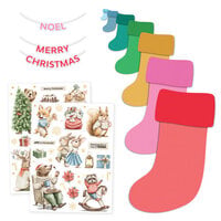 Scrapbook.com - Christmas Stocking Bundle - Dies and Rub-Ons