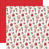 Carta Bella Paper - Be Mine Collection - 12 X 12 Double Sided Paper - Newspaper Bouquets