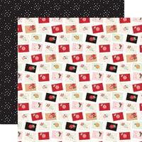Carta Bella Paper - Be Mine Collection - 12 X 12 Double Sided Paper - Sealed With Love Letters