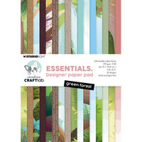 Creative Craftlab By Studio Light - Essentials Collection - Paper Pad - Green Forest