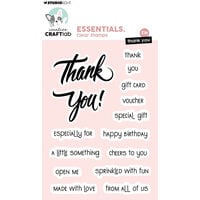Creative Craftlab By Studio Light - Essentials Collection - Clear Photopolymer Stamps - Thank You