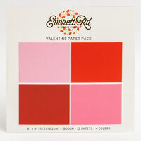 Everett Rd - Valentine Collection - 6 x 6 Paper Pack - Tonal