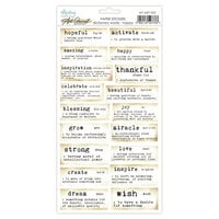 Mintay Papers - 6 x 12 Art Journal Stickers - Dictionary Words - Happy