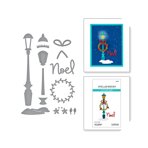 Spellbinders - Etched Dies - Noel Lightpost