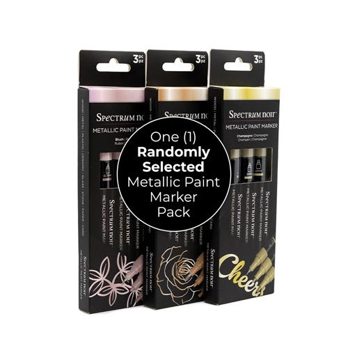 Crafter's Companion - Spectrum Noir - Metallic Paint Marker 3 Pack - Random Assortment