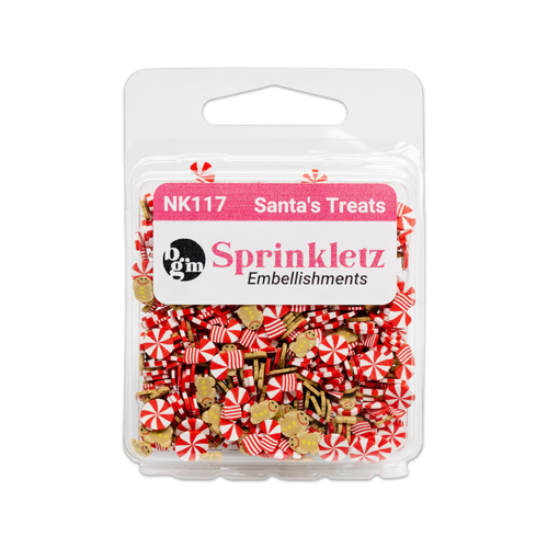 Buttons Galore and More - Sprinkletz Collection - Embellishments - Christmas - Santa's Treats
