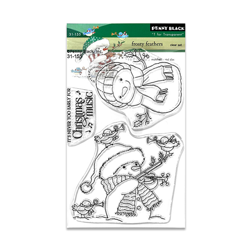 Penny Black - Clear Photopolymer Stamps - Frosty Feathers