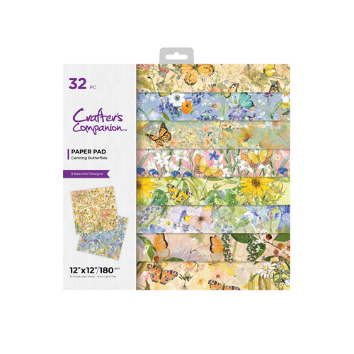 Crafter's Companion - 12 x 12 Paper Pad - Dancing Butterflies