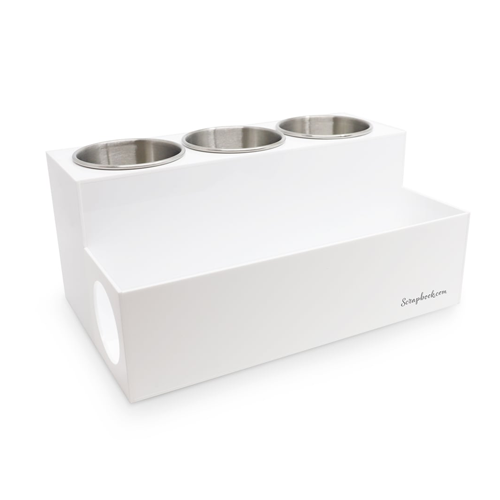 Scrapbook.com - Heat Tools and Accessories Organizer - Desktop Storage - White