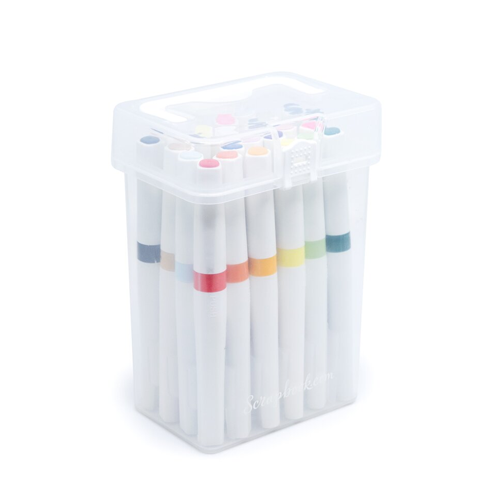 Scrapbook.com - Marker Carrying Case with Handle - Large - with Removable 24 Slot Grid