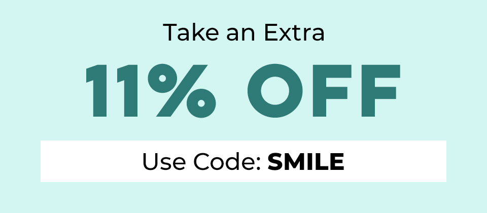 Take an Extra 11% OFF With Code: SMILE