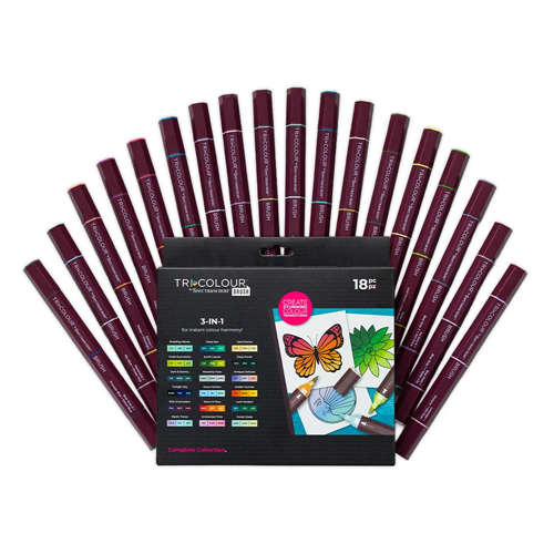 Crafter's Companion - Spectrum Noir - TriColour Brush Marker Set - Complete Collection