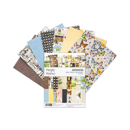 Simple Stories - Simple Vintage Junk Drawer Collection - 6 x 8 Paper Pad