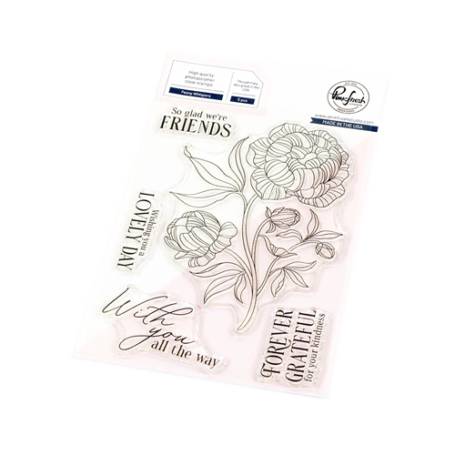 Pinkfresh Studio - Clear Photopolymer Stamps - Peony Whispers