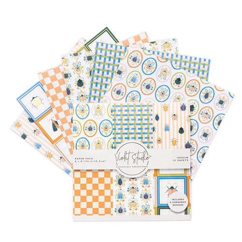 Violet Studio - 6 x 6 Paper Pad - Love Bug