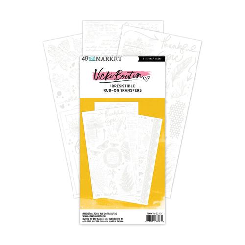 49 and Market - Vicki Boutin - Irresistibles Collection - Rub-On Transfers - Focus