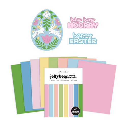 Scrapbook.com - Decorative Easter Egg Bundle - Dies and Paper