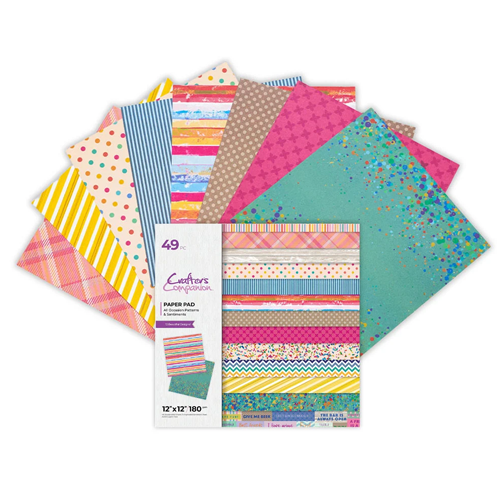 Crafter's Companion - 12 x 12 Paper Pad - All Occasion Patterns and Sentiments
