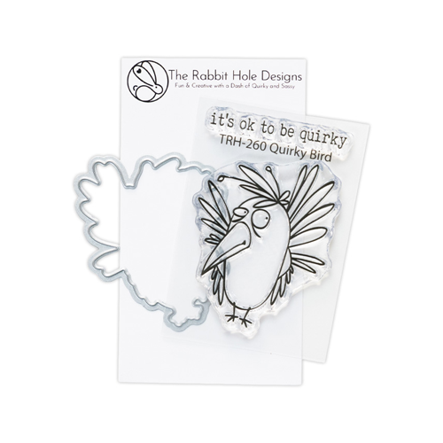 The Rabbit Hole Designs - Clear Photopolymer Stamp and Die Set - Quirky Bird