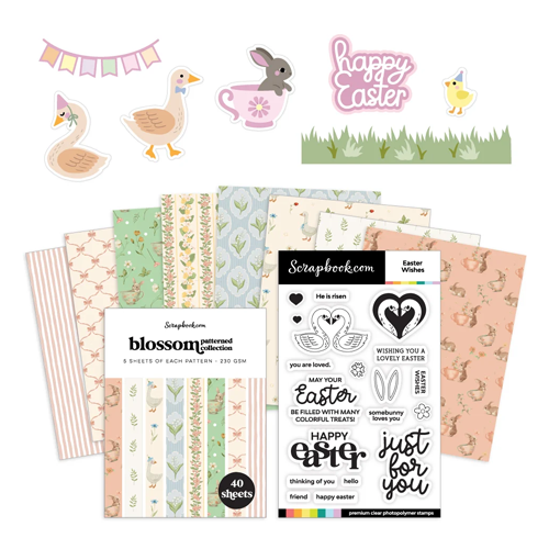 Scrapbook.com - Blossom Friends Bundle - Dies, Paper, Stamps