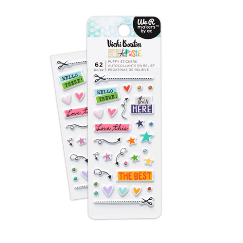 Vicki Boutin - Cut & Paste Collection - Puffy Stickers