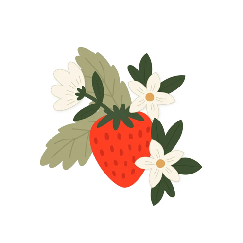 Scrapbook.com - Decorative Die Set - Strawberry Bunch