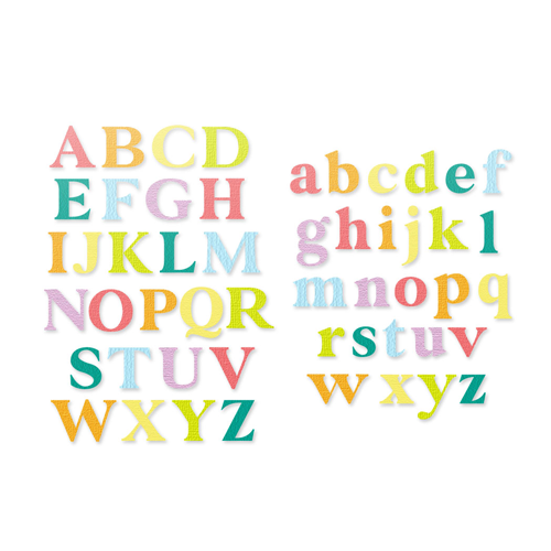 Scrapbook.com - Decorative Die Set - Classic Type Alphabet - Upper and Lower