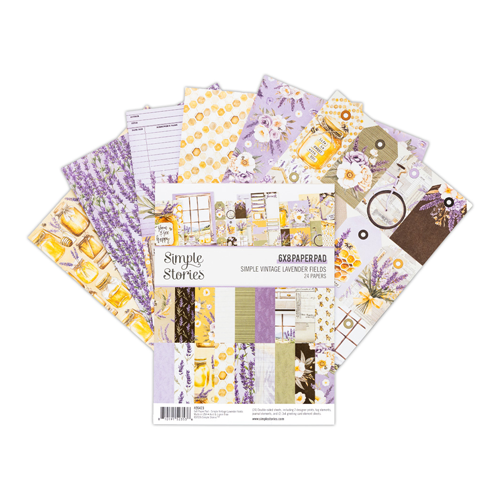 Simple Stories - Simple Vintage Lavender Fields Collection - 6 x 8 Paper Pad