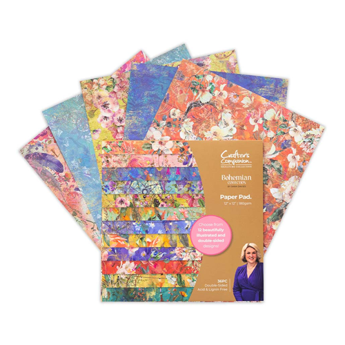 Crafter's Companion - Bohemian Collection - 12 x 12 Paper Pad