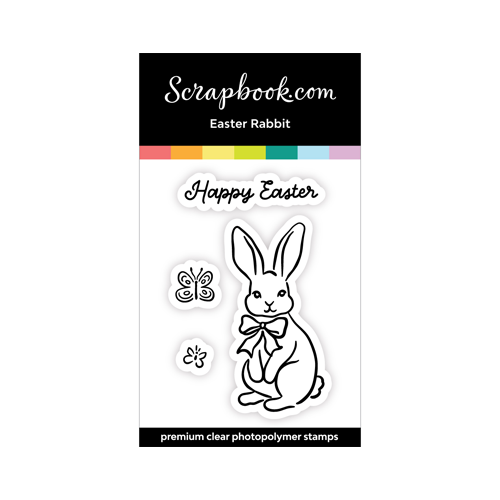 Scrapbook.com - Clear Photopolymer Stamp Set - Easter Rabbit