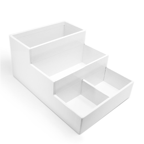 Scrapbook.com - Craft Room Basics - Stadium Organizer - 4 Compartments - White