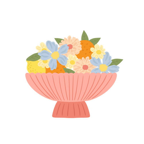 Scrapbook.com - Decorative Die Set - Citrus Blooms