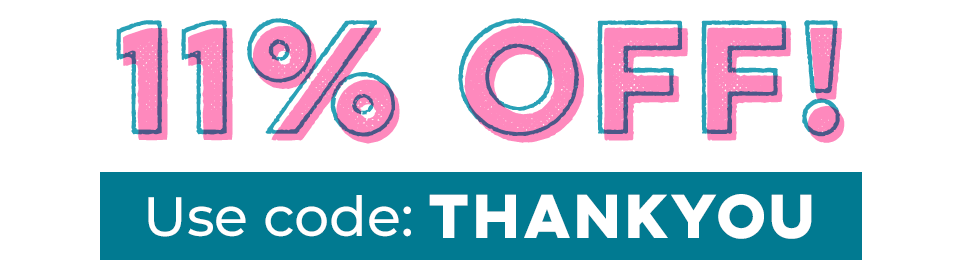 11% OFF Use Code: THANKYOU