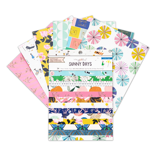 Maggie Holmes - Sunny Days Collection - 6 x 8 Paper Pad with Foil Accents