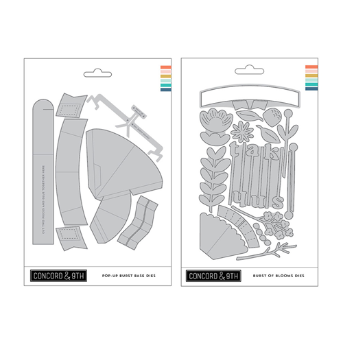 Sizzix - 49 and Market Collection - Framelits Dies with Clear Stamps - Tab Stamp Alpha