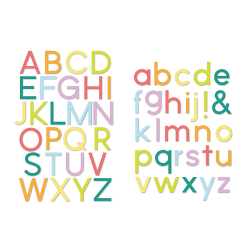 Scrapbook.com - Decorative Die Set - Modern Alphabet - Upper and Lower
