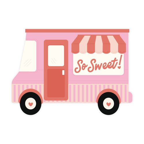 Scrapbook.com - Decorative Die Set - Large Build and Layer Food Truck
