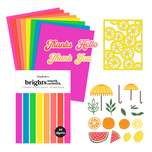 Scrapbook.com - Fruit Slices - Dies, Paper
