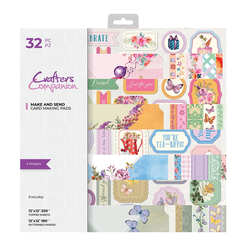 Crafter's Companion - Make and Send Card Making 12 x 12 Paper Pad - Everyday