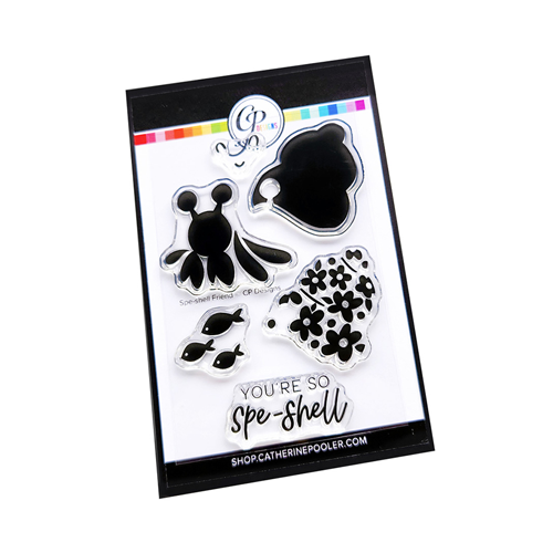 Catherine Pooler Designs - Ocean Wonders Collection - Clear Photopolymer Stamps - Spe-Shell Friend