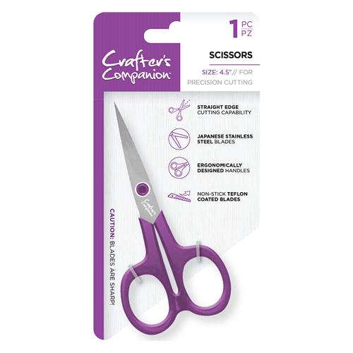 Crafter's Companion - Professional Scissors - Precision Snips - 4.5 inches